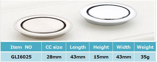 Las manijas encubiertas botón redondo del gabinete de Boynced, cajón