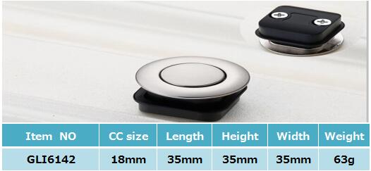 El cajón encubierto invisible tira del botón despedido redondo GLI6142
