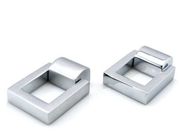 Classical Square Cabinet Ring Pulls , Single Hole Kitchen Cupboard Ring Pulls Window Pulls