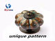Colorful Pumpken Shape Ceramic Cupboard Door Knobs Porcelain Antique Bronze Crack Marble Pattern Knobs